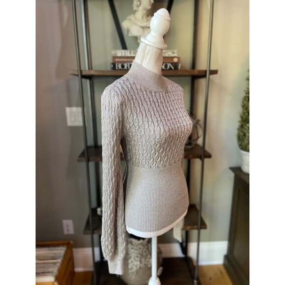 Nicholas Renata Sweater Silver Womens Size XS - Picture 6 of 13